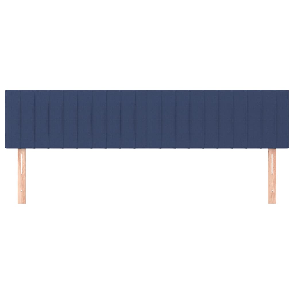 vidaXL Têtes de lit 2 pcs Bleu 80x5x78/88 cm Tissu