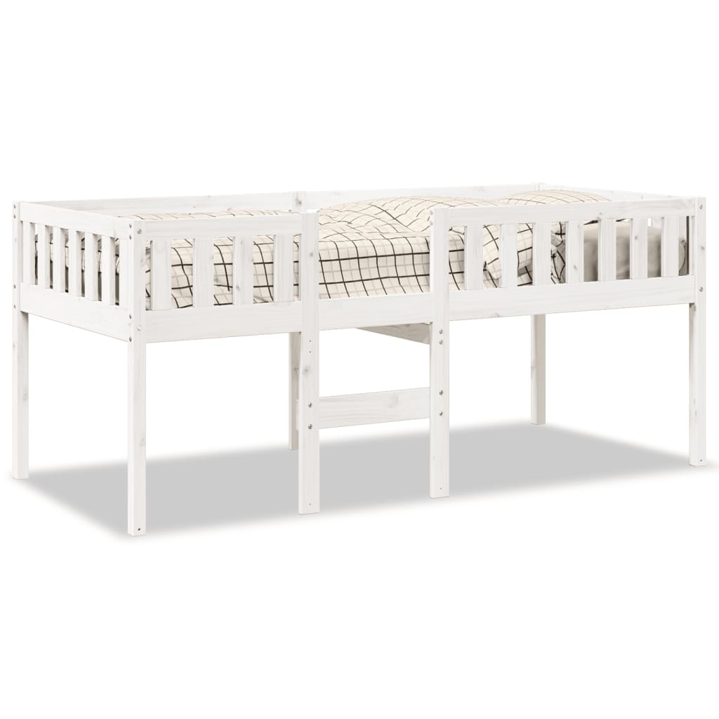 vidaXL Lit pour enfants sans matelas blanc 75x190cm bois de pin massif