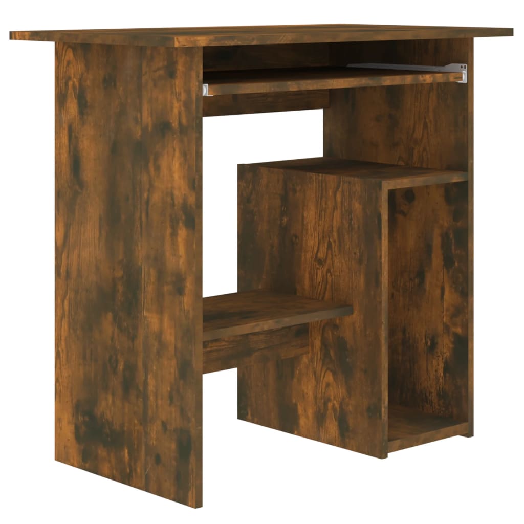 vidaXL Bureau Chêne fumé 80x45x74 cm Bois d'ingénierie