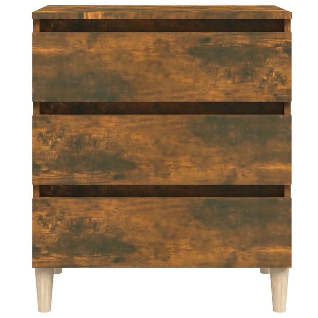 vidaXL Buffet Chêne fumé 60x35x69 cm Bois d'ingénierie