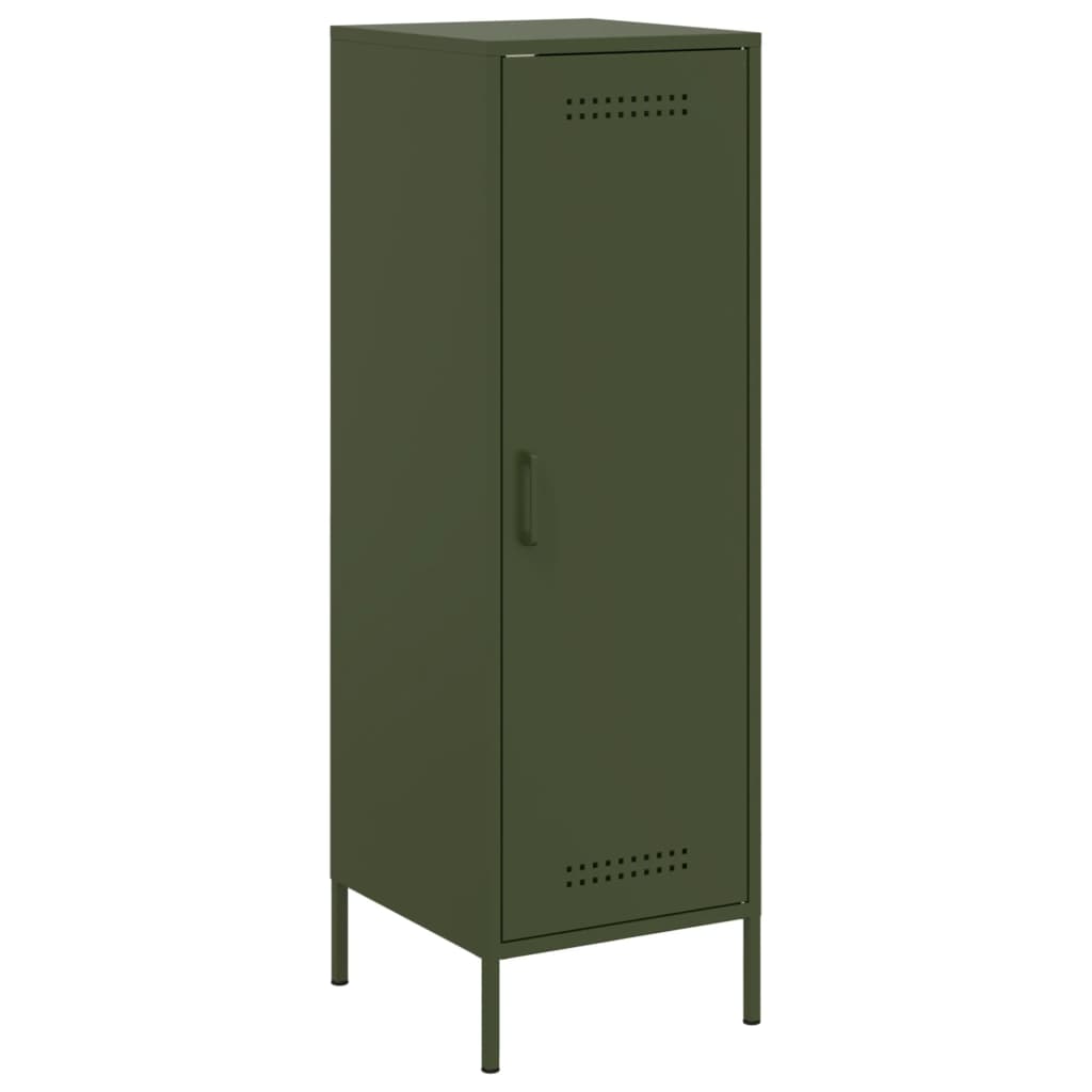 vidaXL Buffet vert olive 36x39x113 cm acier