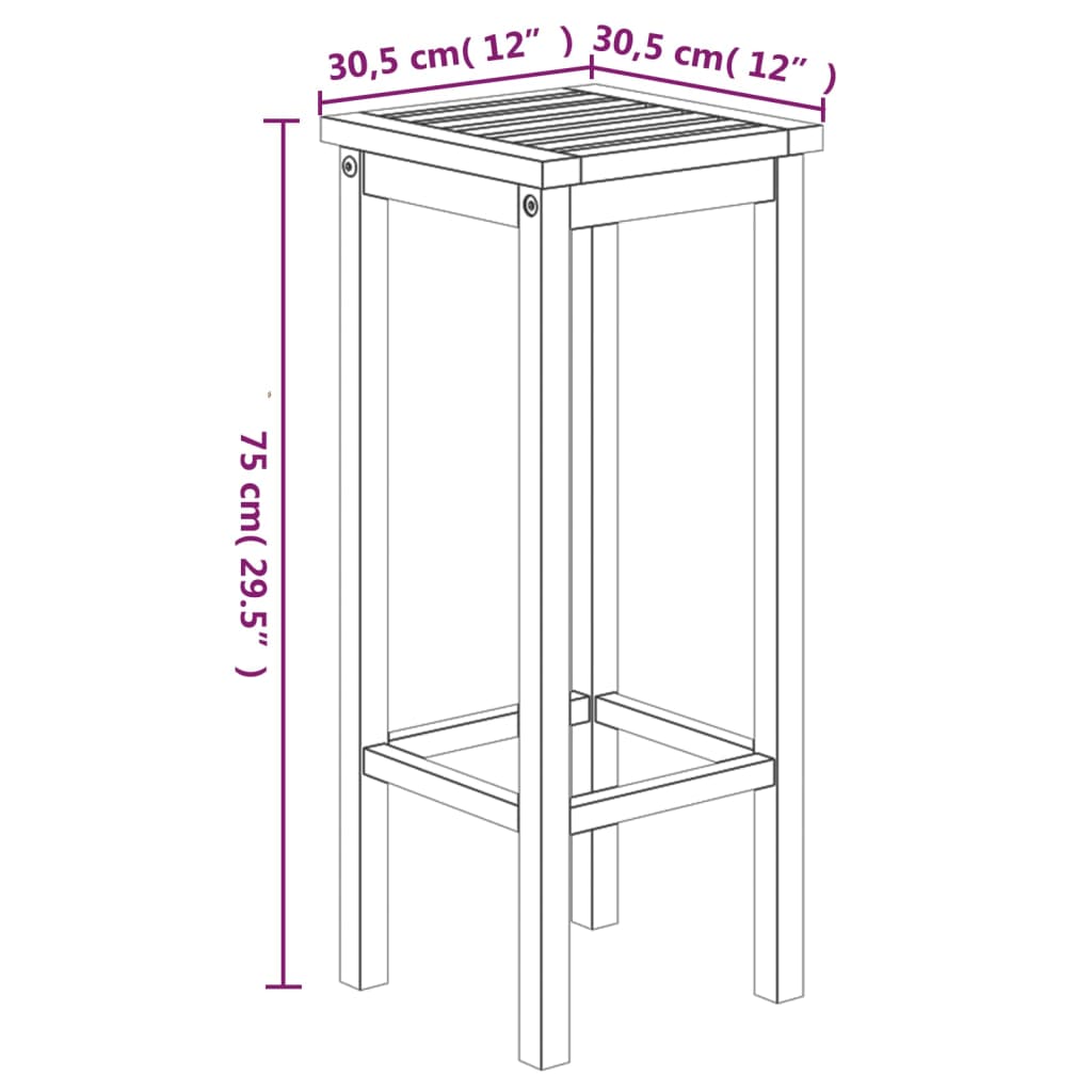 vidaXL Ensemble de bar de jardin 5 pcs bois d'acacia solide