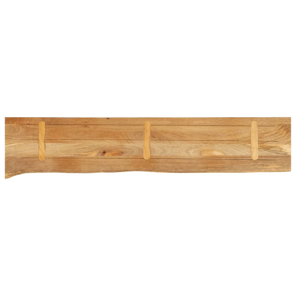 vidaXL Dessus de table à bord vivant 140x40x3,8cm bois massif manguier