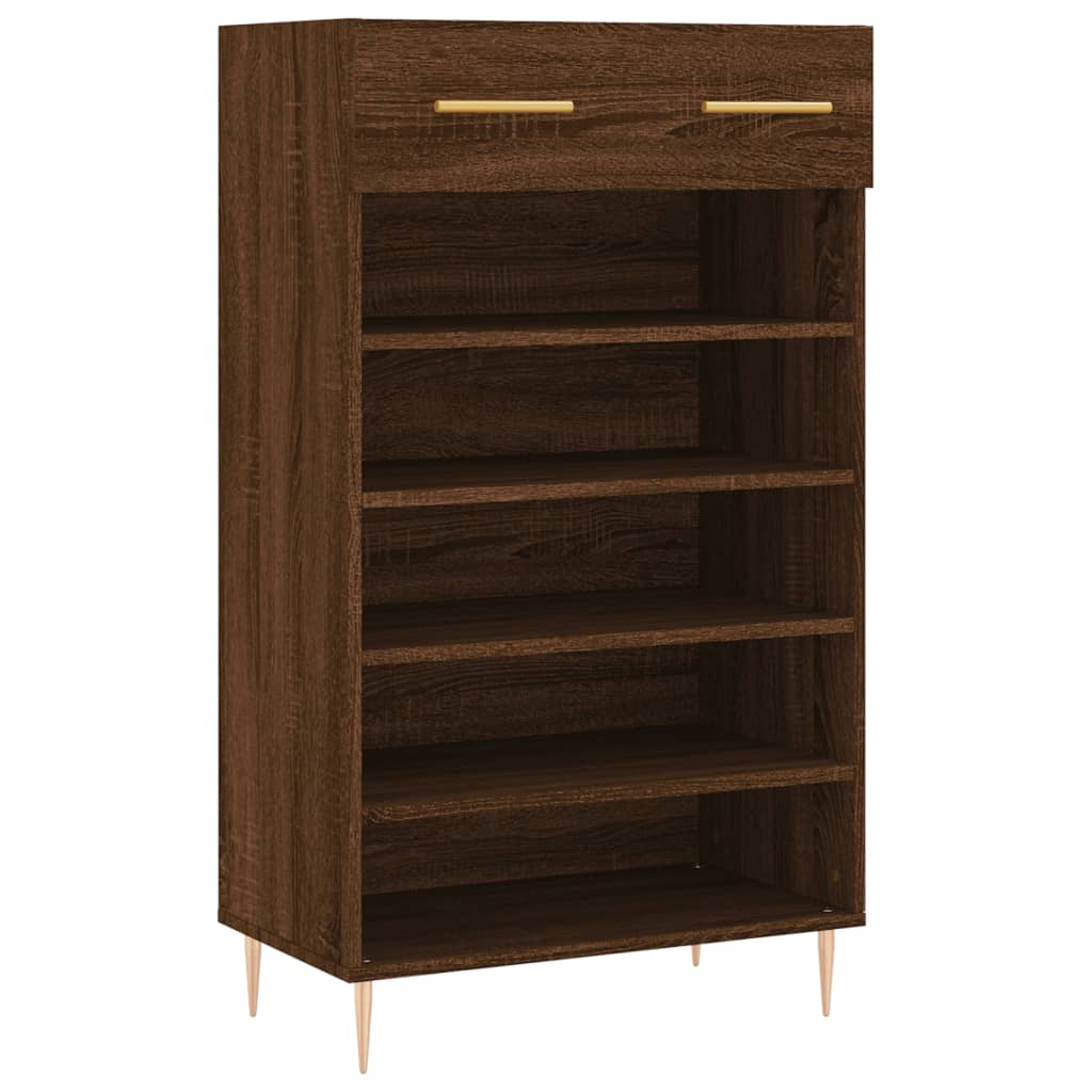 vidaXL Armoire à chaussures chêne marron 60x35x105cm bois d'ingénierie