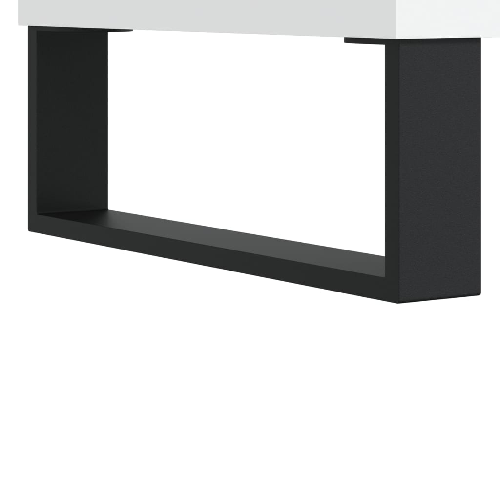 vidaXL Meuble TV blanc 150x30x44,5 cm bois d'ingénierie