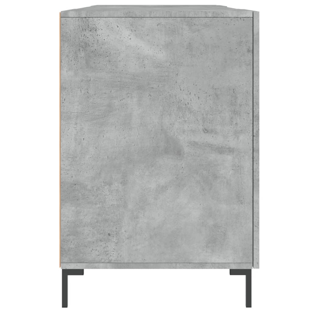 vidaXL Bureau gris béton 140x50x75 cm bois d'ingénierie