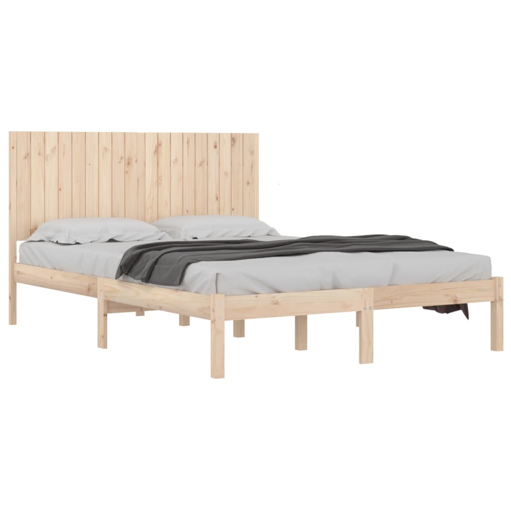 vidaXL Cadre de lit bois massif 180x200 cm super king