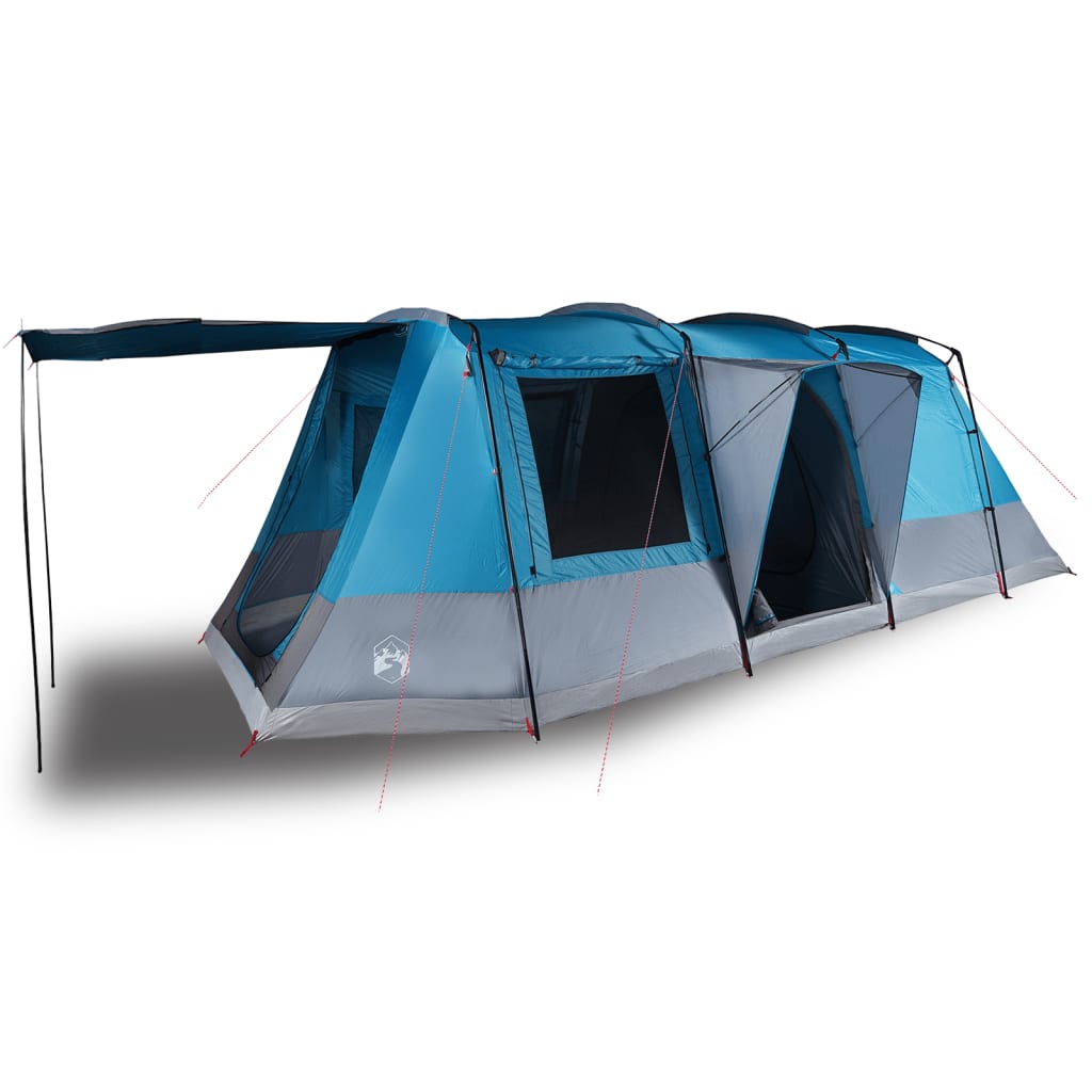 vidaXL Tente de camping tunnel 4 personnes bleu imperméable