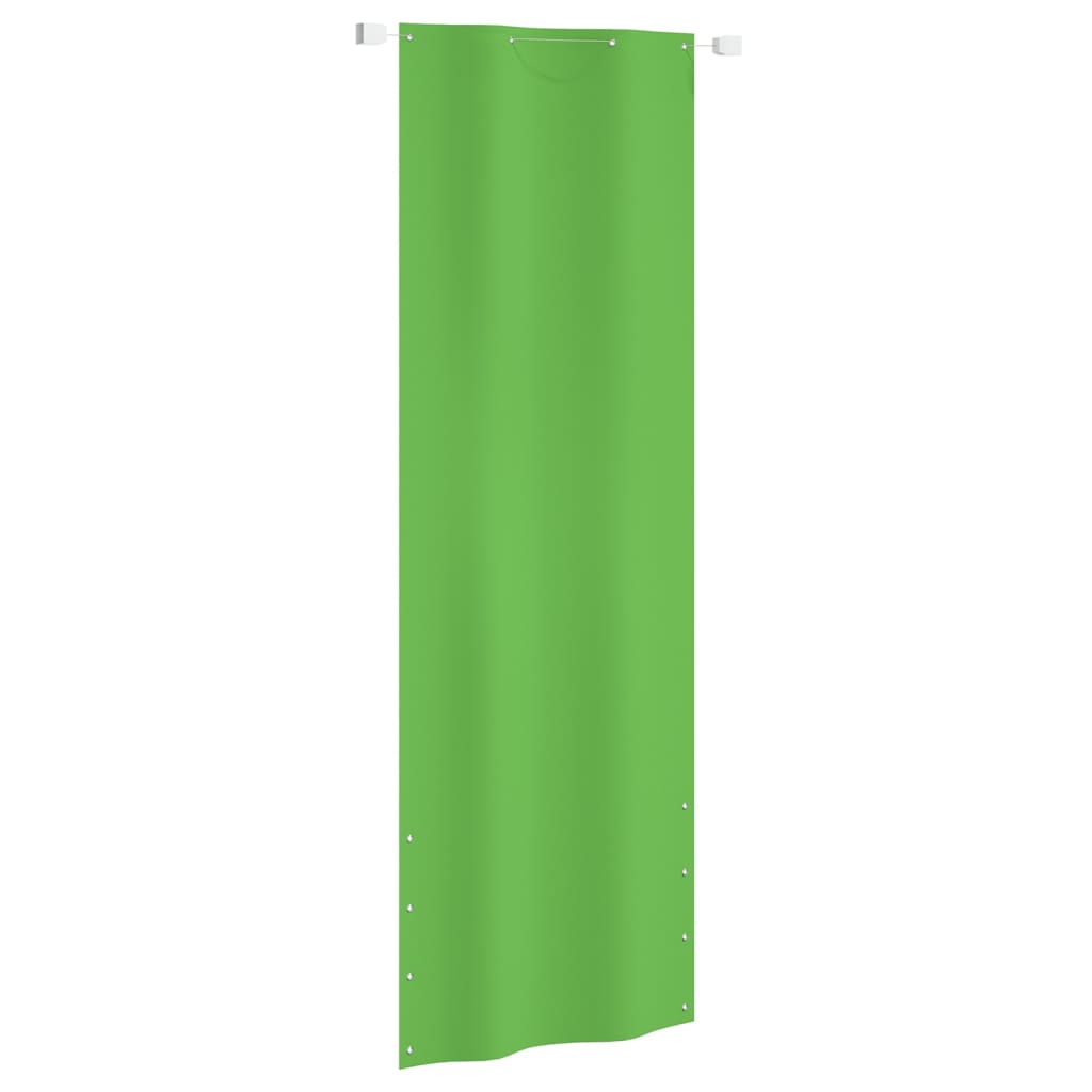 vidaXL Écran de balcon Vert clair 80x240 cm Tissu Oxford