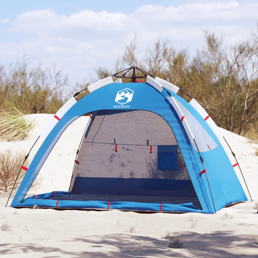 vidaXL Tente de plage 2 personnes libération rapide imperméable