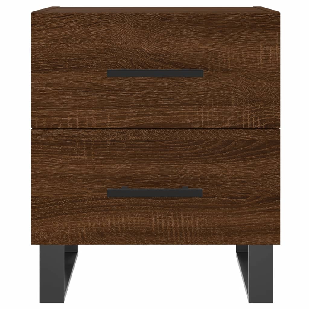 vidaXL Table de chevet chêne marron 40x35x47,5 cm bois d’ingénierie