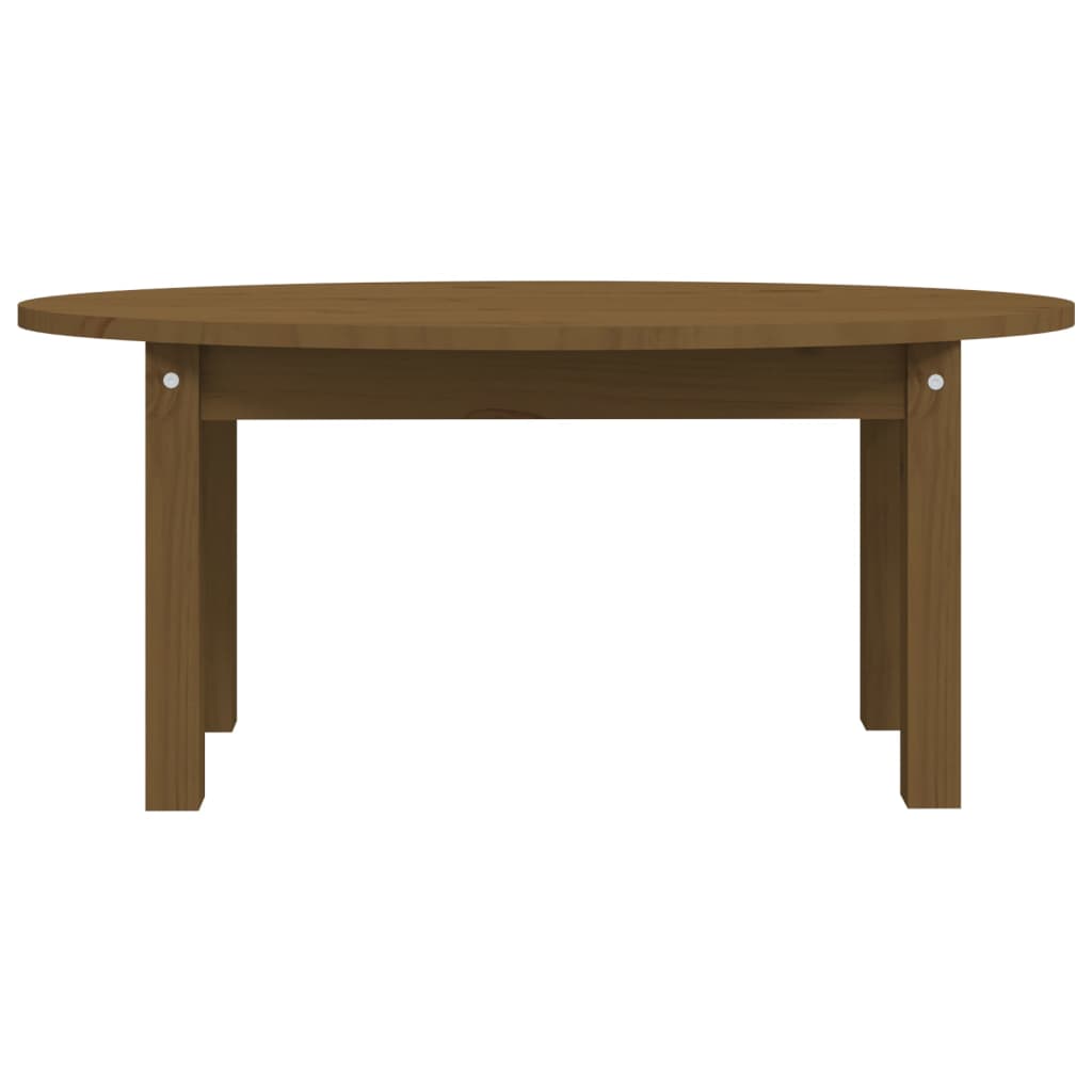 vidaXL Table basse Marron miel 80x40x35 cm Bois massif de pin