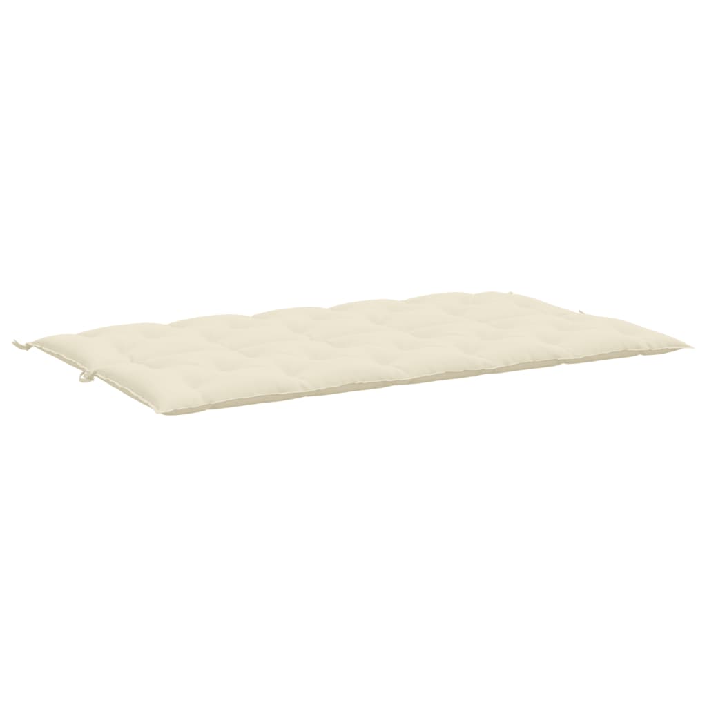 vidaXL Coussin de banc de jardin blanc crème tissu oxford