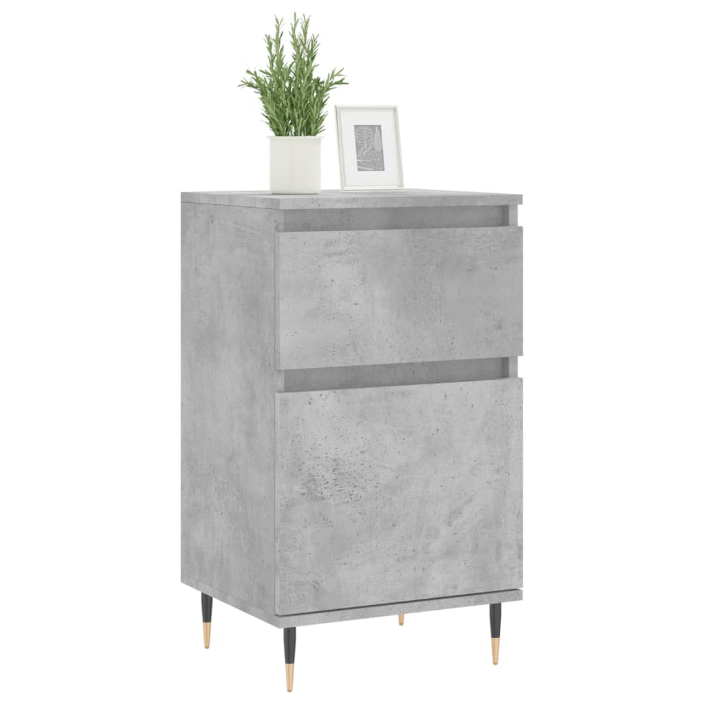 vidaXL Buffet gris béton 40x35x70 cm bois d'ingénierie