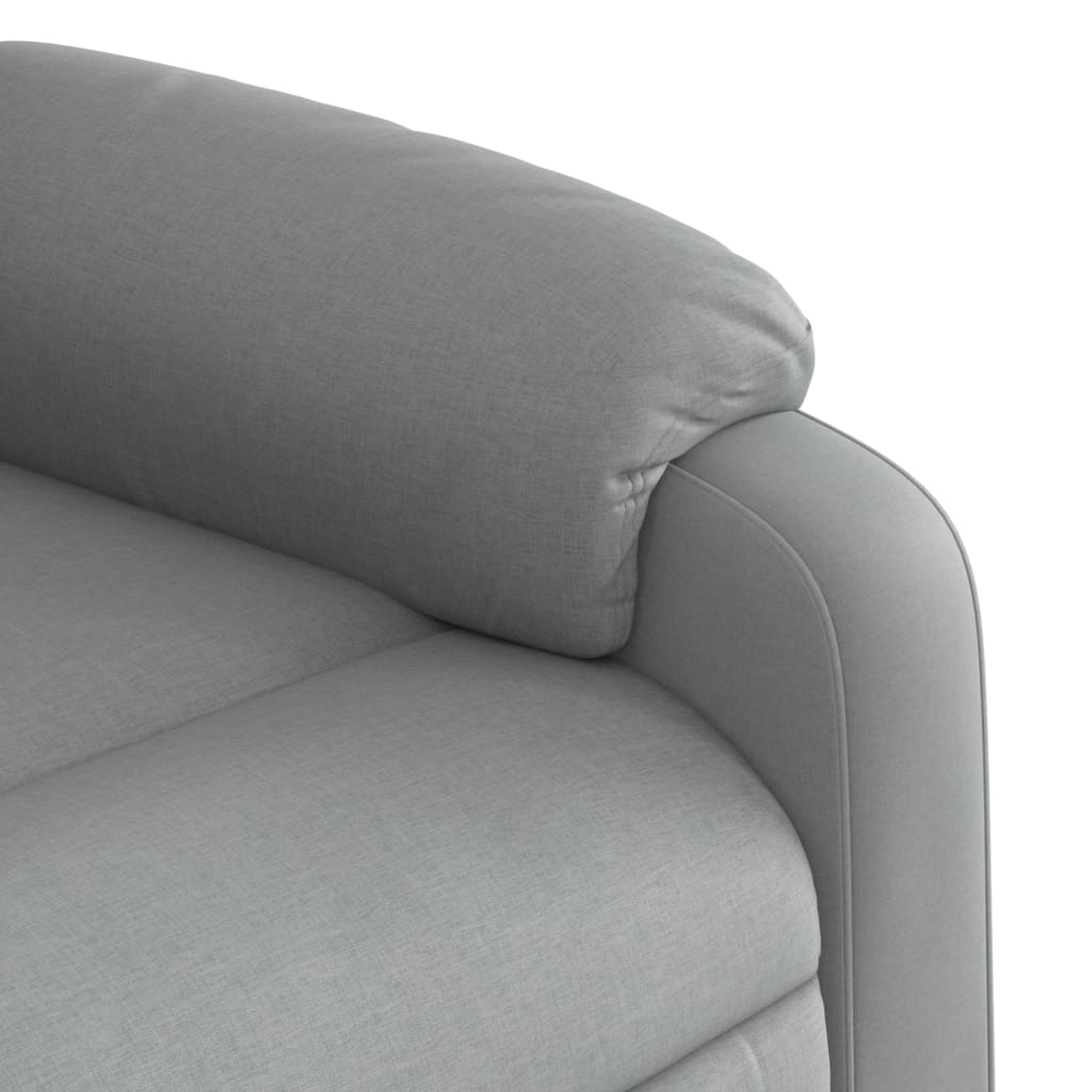 vidaXL Fauteuil inclinable Gris clair Tissu