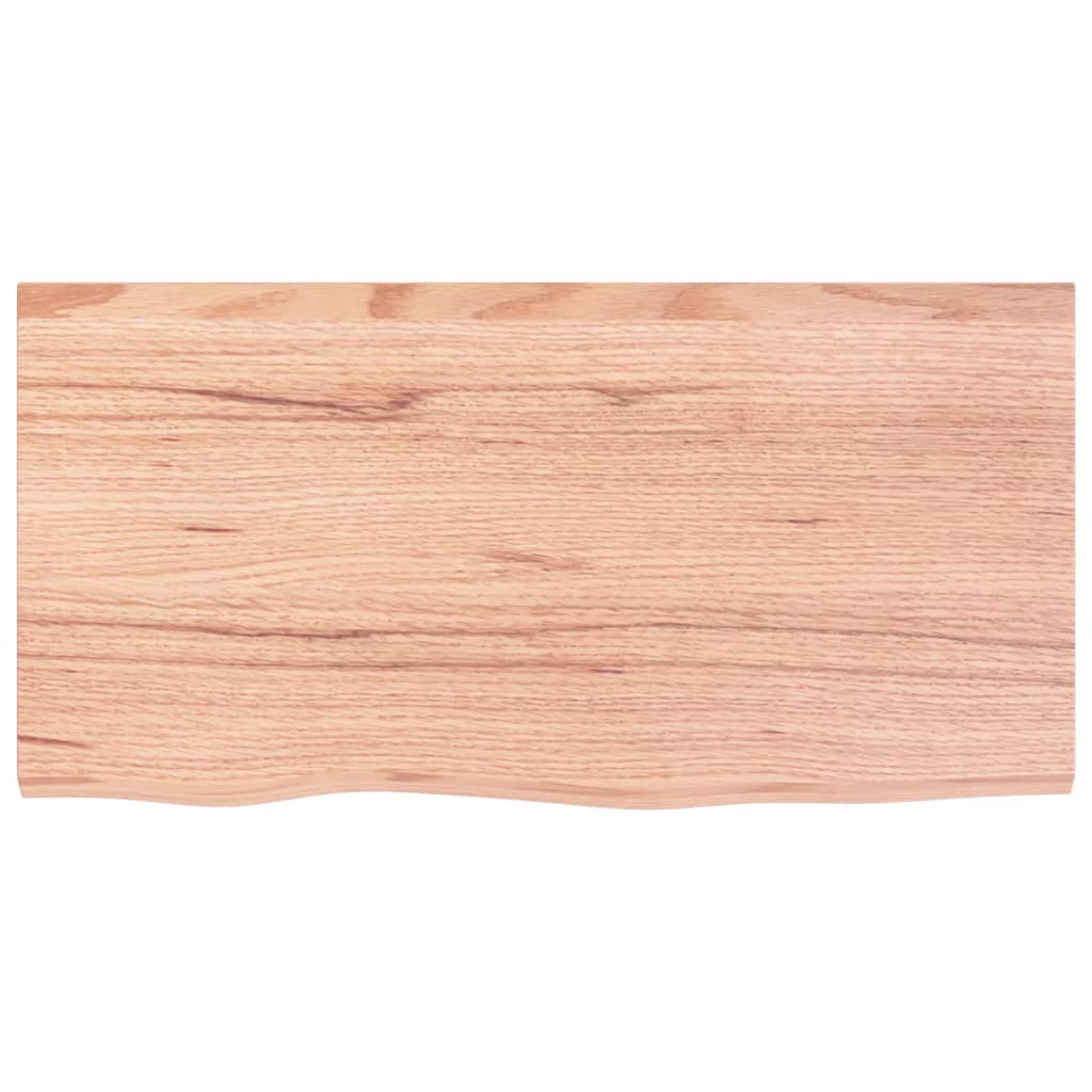 vidaXL Dessus de table marron clair 80x40x2 cm bois chêne traité