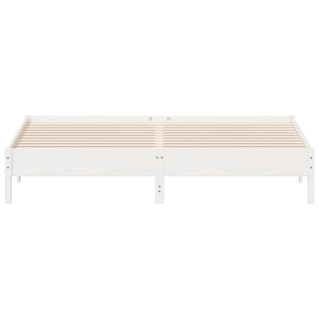 vidaXL Cadre de lit sans matelas blanc 180x200 cm bois massif de pin