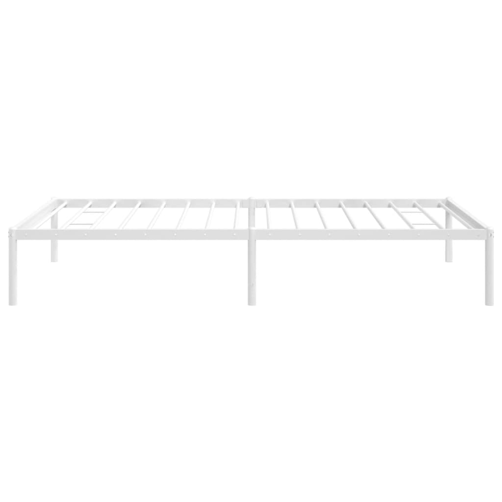 vidaXL Cadre de lit métal sans matelas blanc 100x190 cm