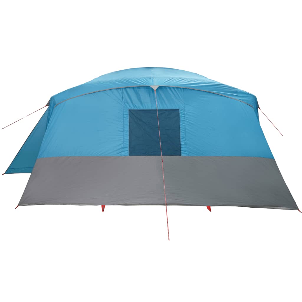 vidaXL Tente familiale tunnel 16 personnes bleu imperméable