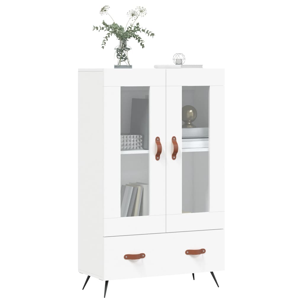 vidaXL Buffet haut blanc 69,5x31x115 cm bois d'ingénierie