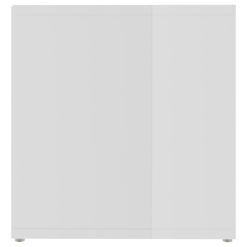 vidaXL Meubles TV 2 pcs Blanc brillant 72x35x36,5 cm Bois d'ingénierie