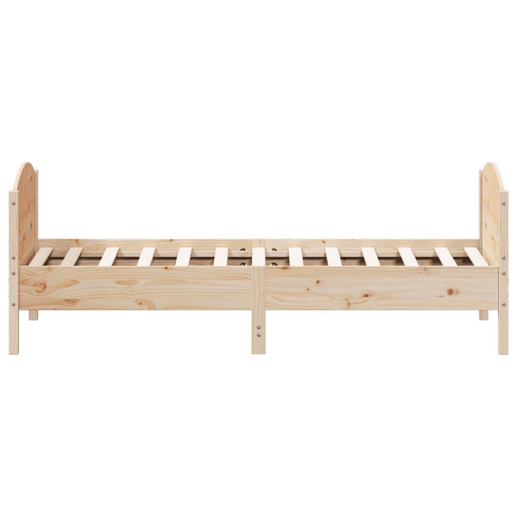 vidaXL Cadre de lit sans matelas 75x190 cm bois de pin massif