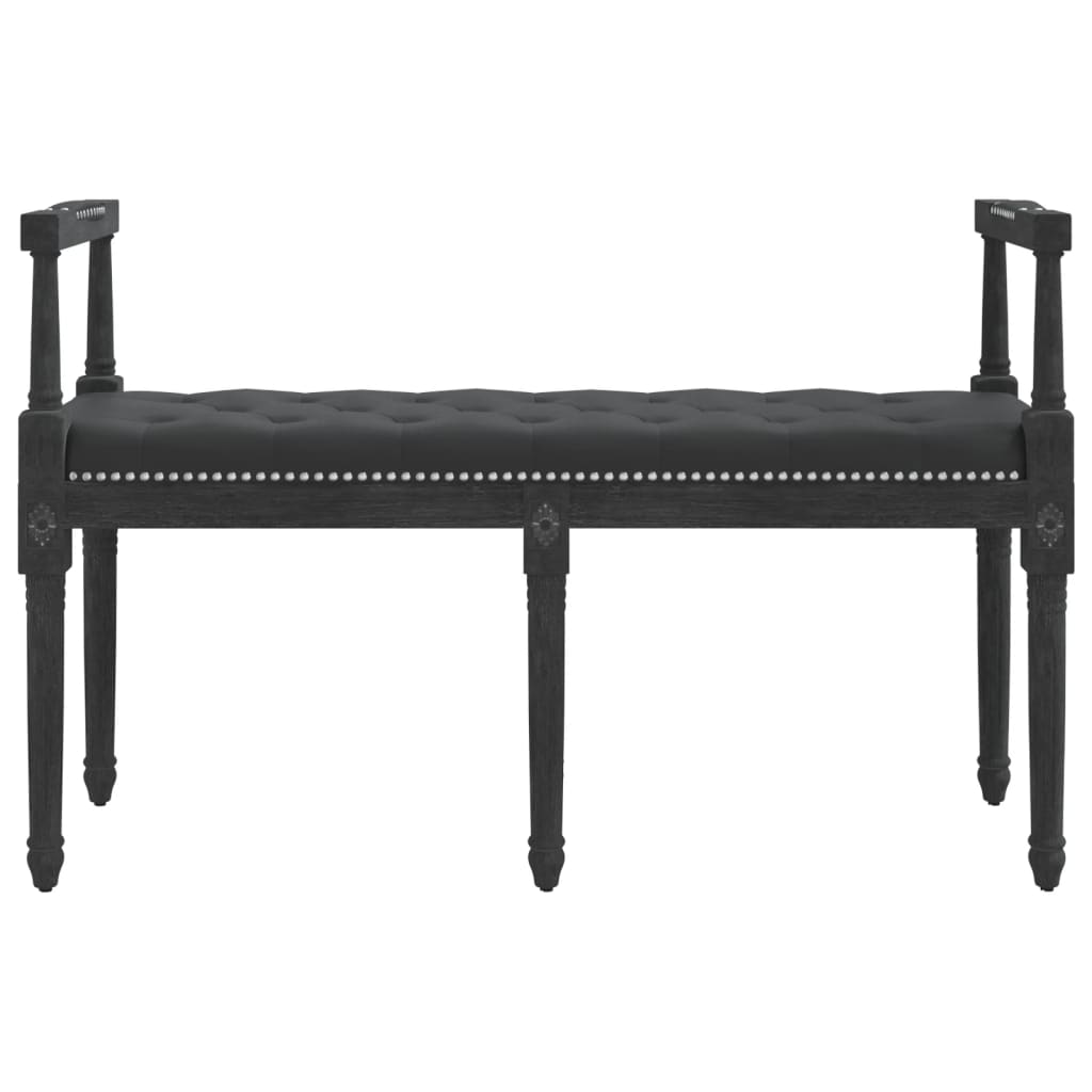 vidaXL Banc Noir 110x40x70 cm Velours