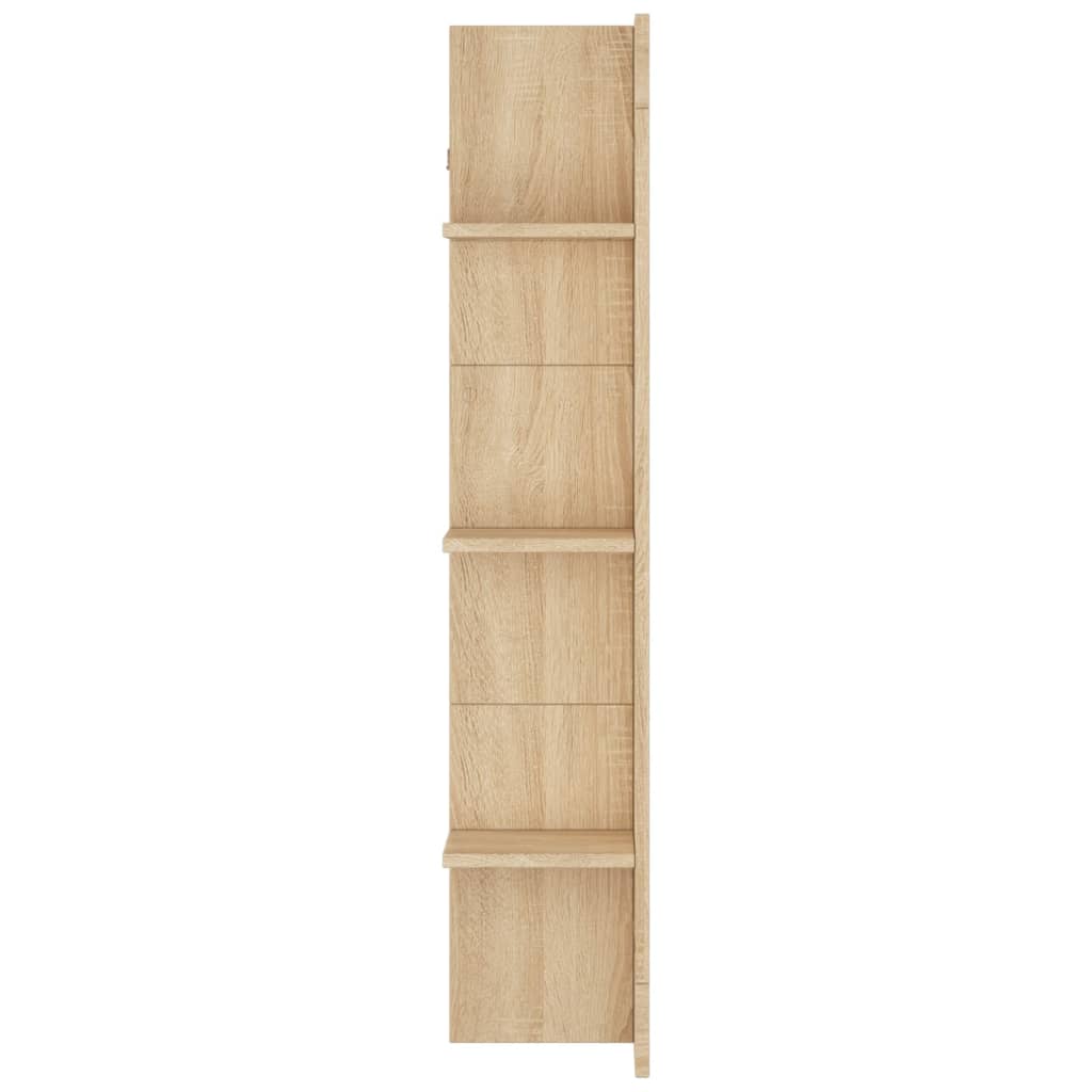 vidaXL Meuble TV chêne sonoma 152x22x113 cm bois d'ingénierie