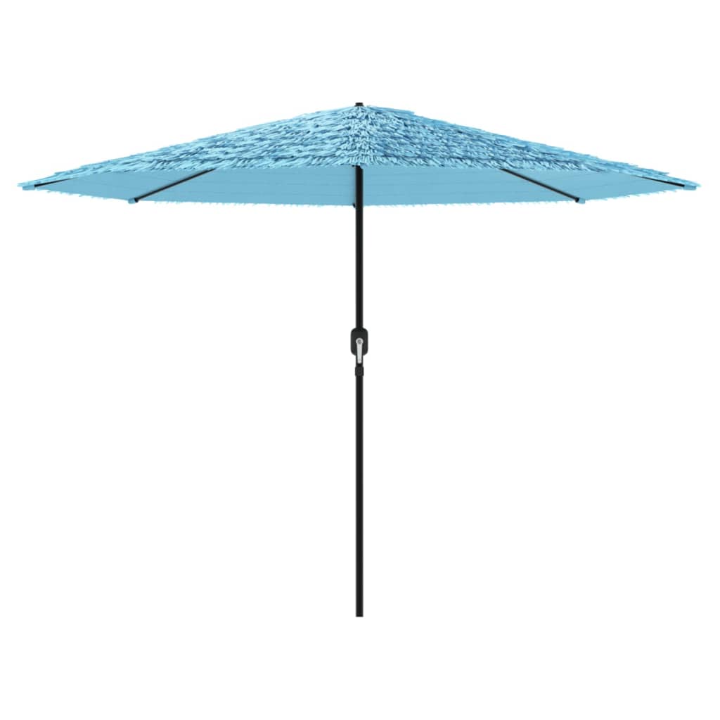 vidaXL Parasol de jardin avec mât en acier bleu 388x388x248 cm