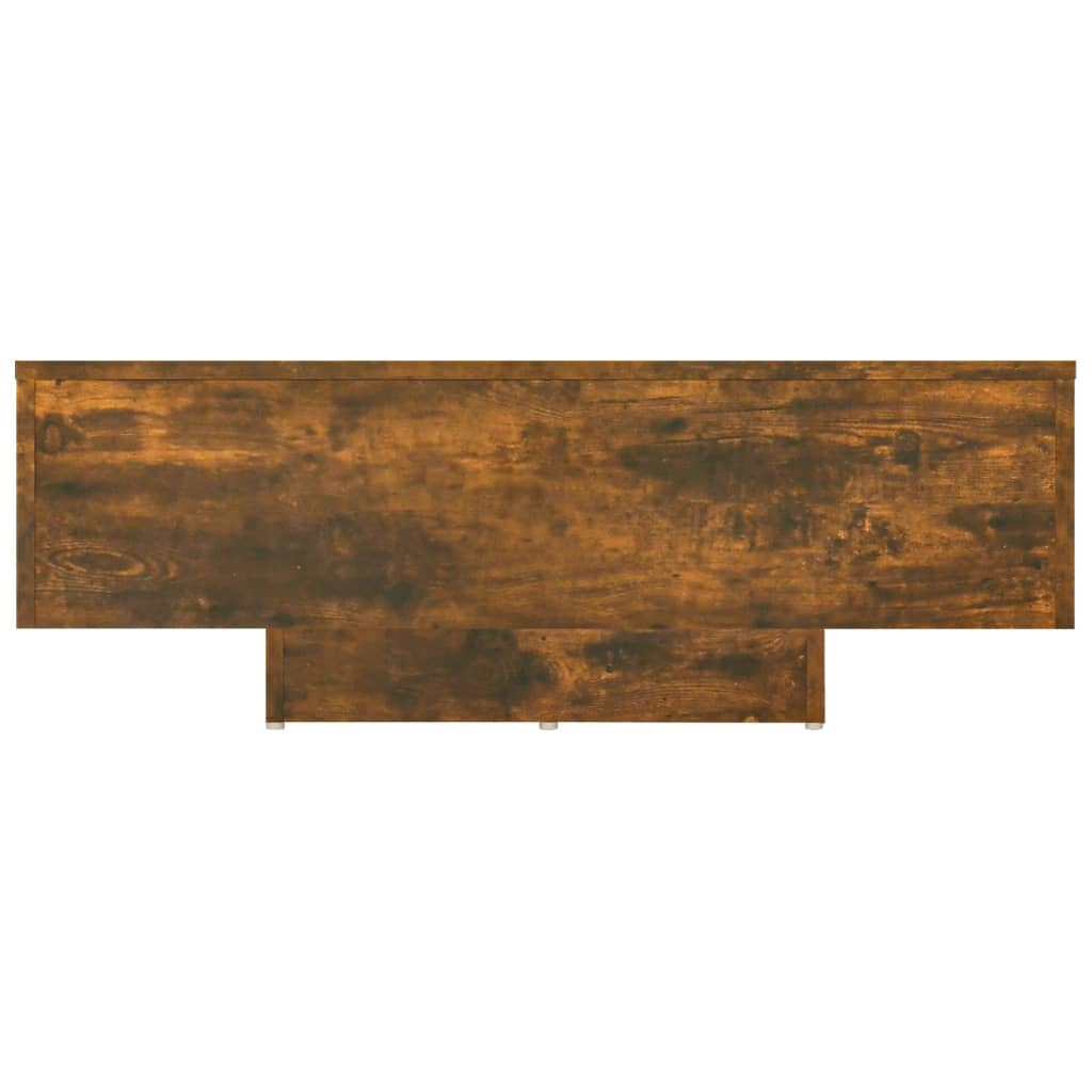 vidaXL Table basse Chêne fumé 85x55x31 cm Bois d'ingénierie