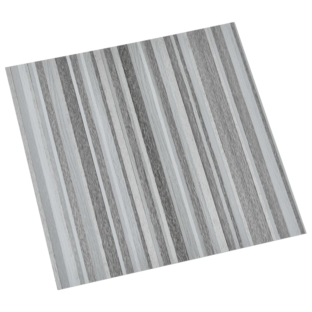 vidaXL Dalles de plancher autoadhésives 55 pcs PVC 5,11 m² gris clair