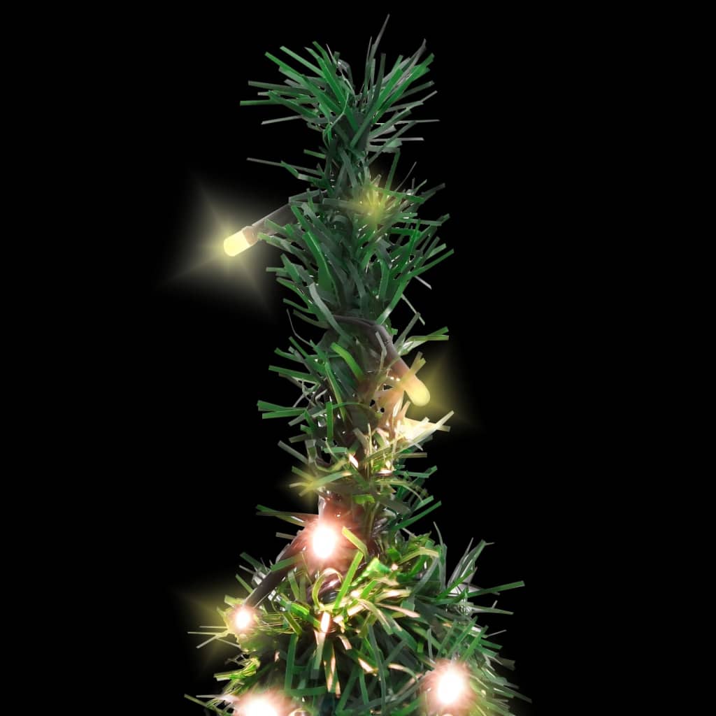 vidaXL Sapin de Noël artificiel escamotable 50 LED vert 120 cm