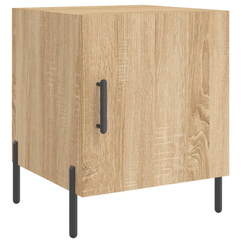 vidaXL Table de chevet chêne sonoma 40x40x50 cm bois d’ingénierie