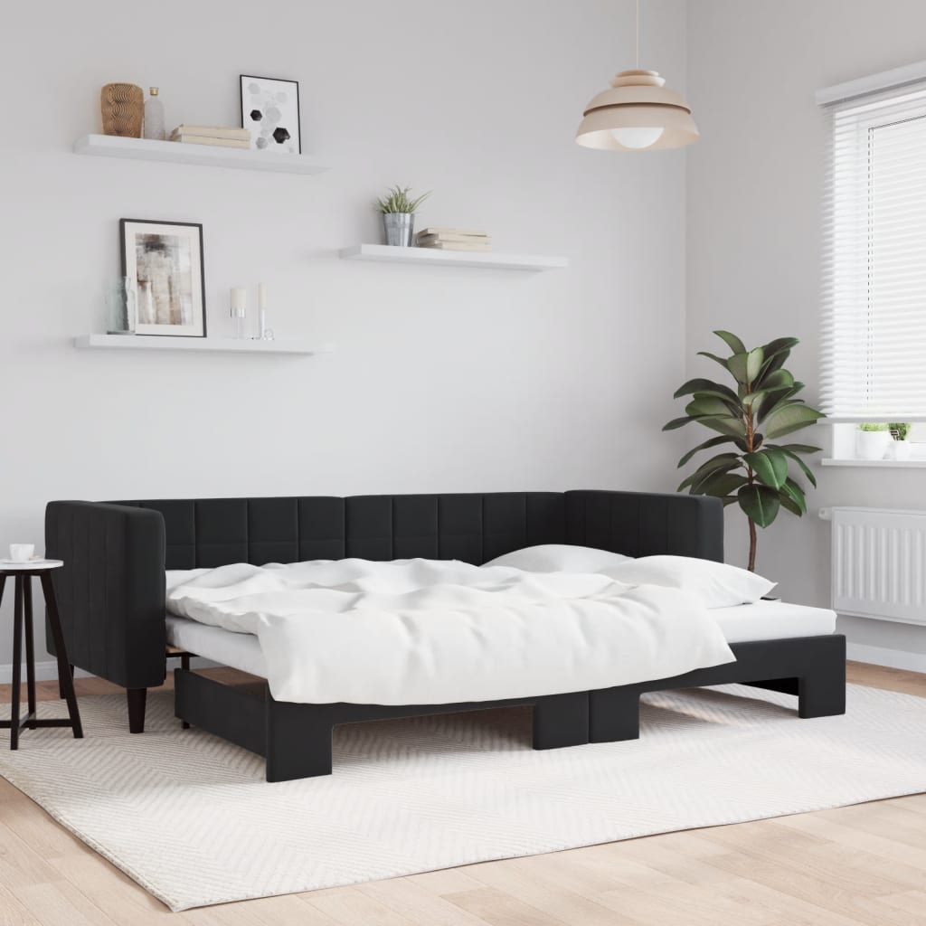 vidaXL Lit de jour avec gigogne sans matelas 80x200 cm