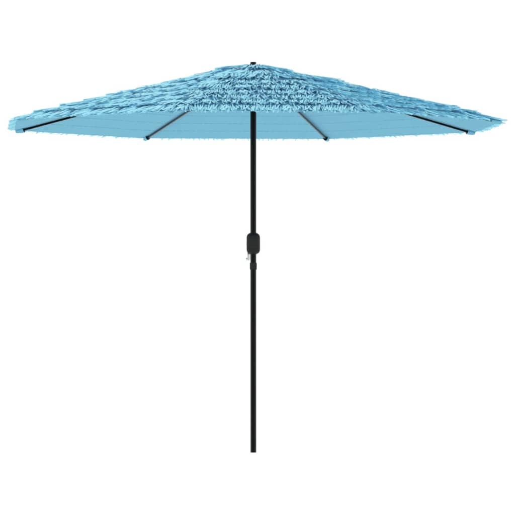 vidaXL Parasol de jardin avec mât en acier bleu 388x388x248 cm