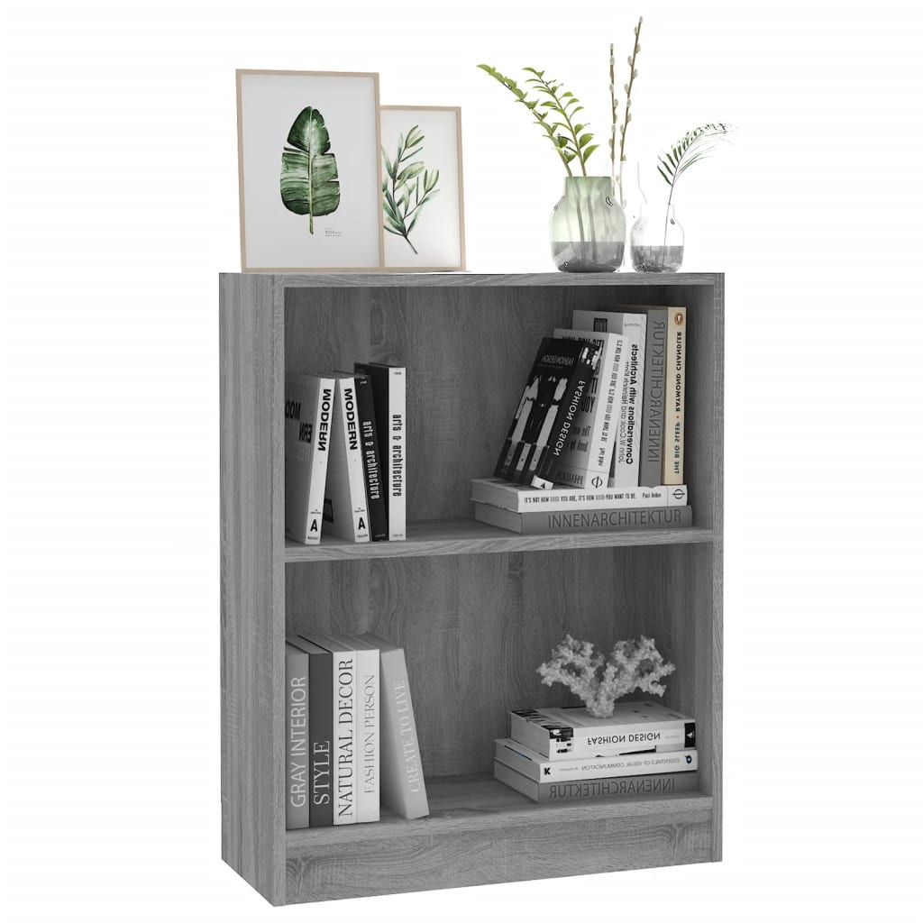 vidaXL Bibliothèque Sonoma gris 60x24x76 cm Bois d'ingénierie