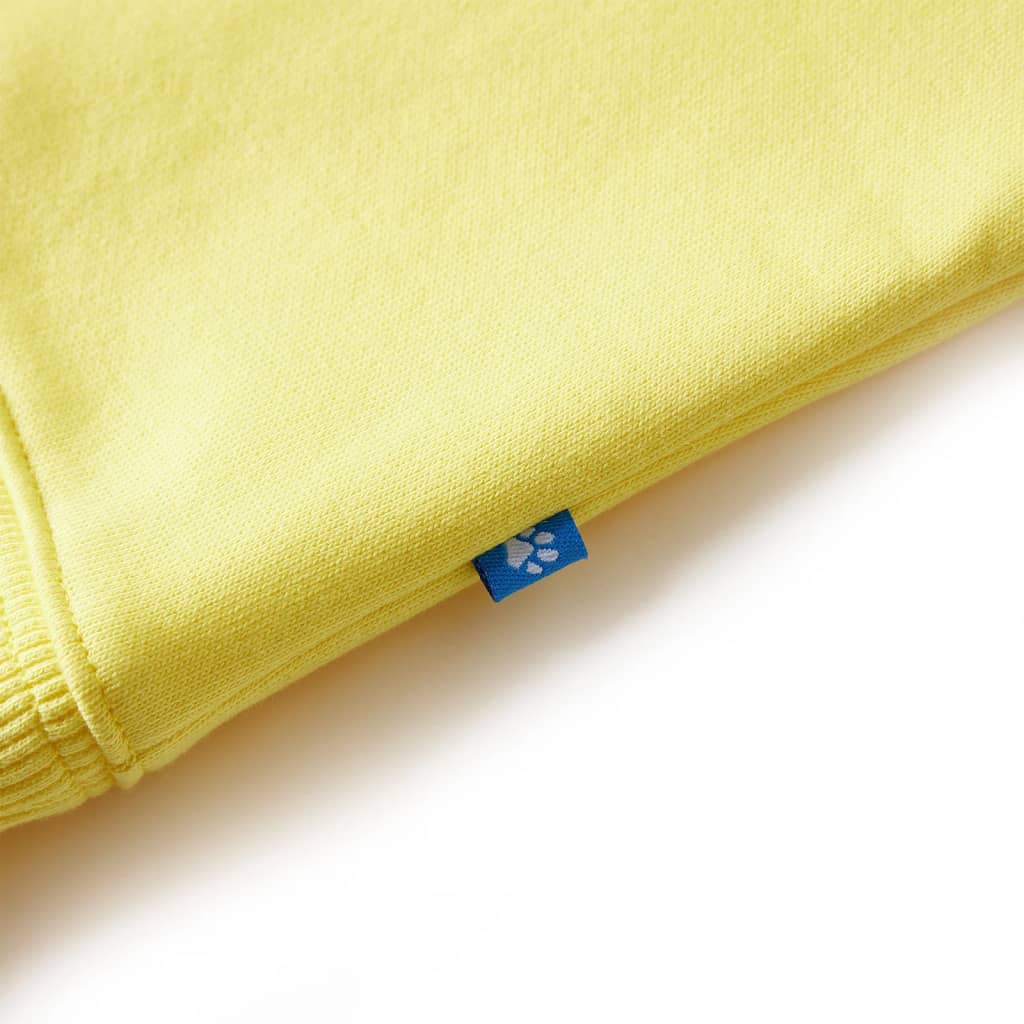 Sweat-shirt pour enfants jaune clair 128