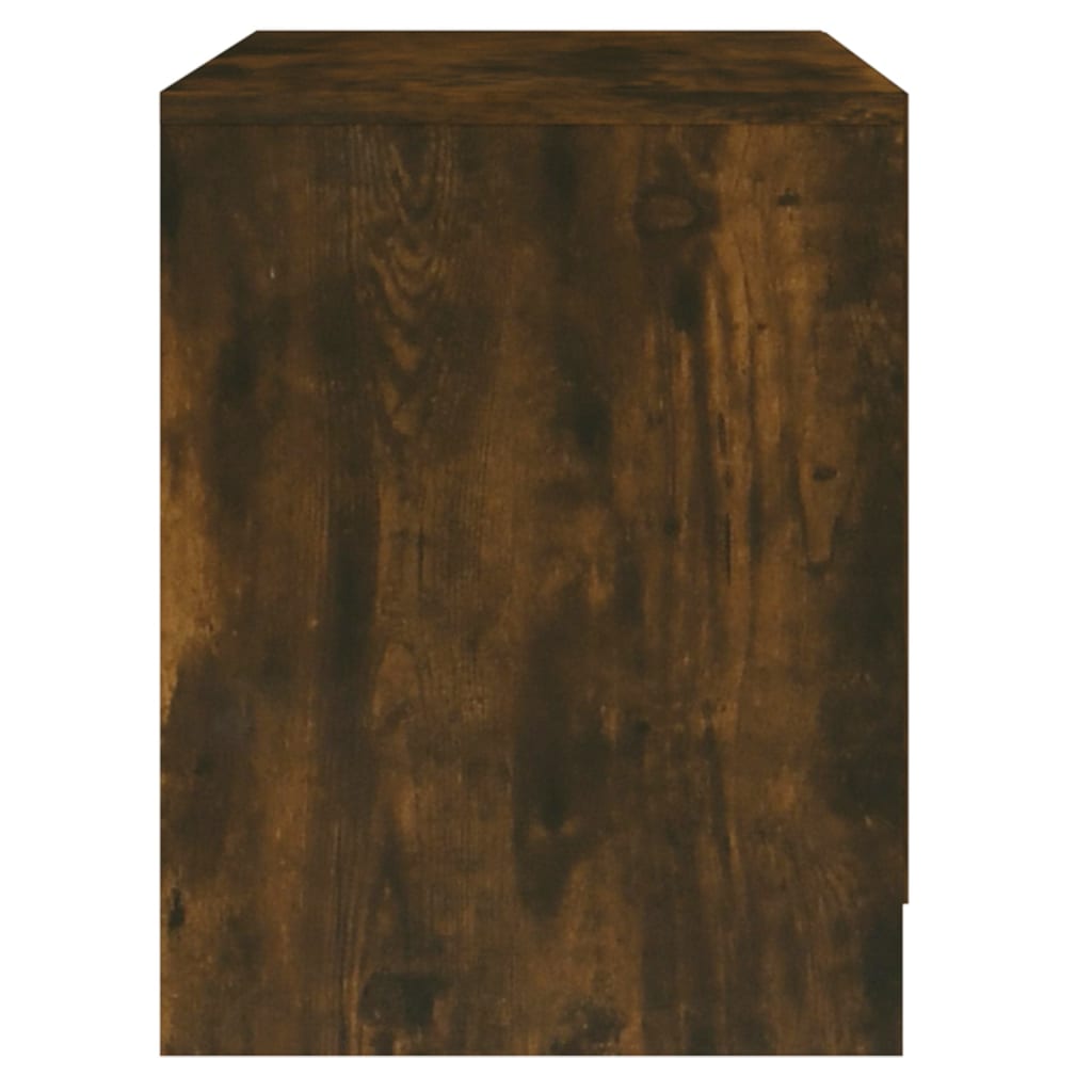 vidaXL Table de chevet Chêne fumé 45x34,5x44,5 cm Aggloméré