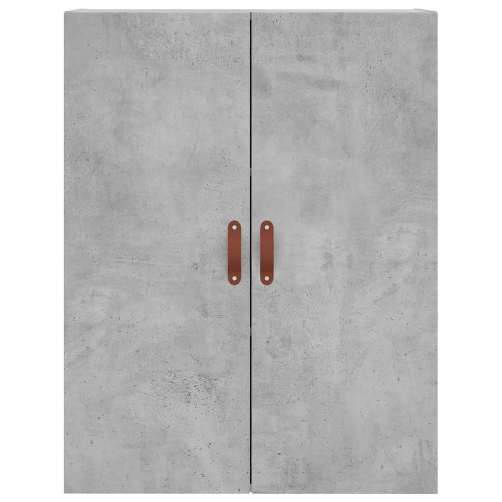 vidaXL Buffet haut Gris béton 69,5x34x180 cm Bois d'ingénierie