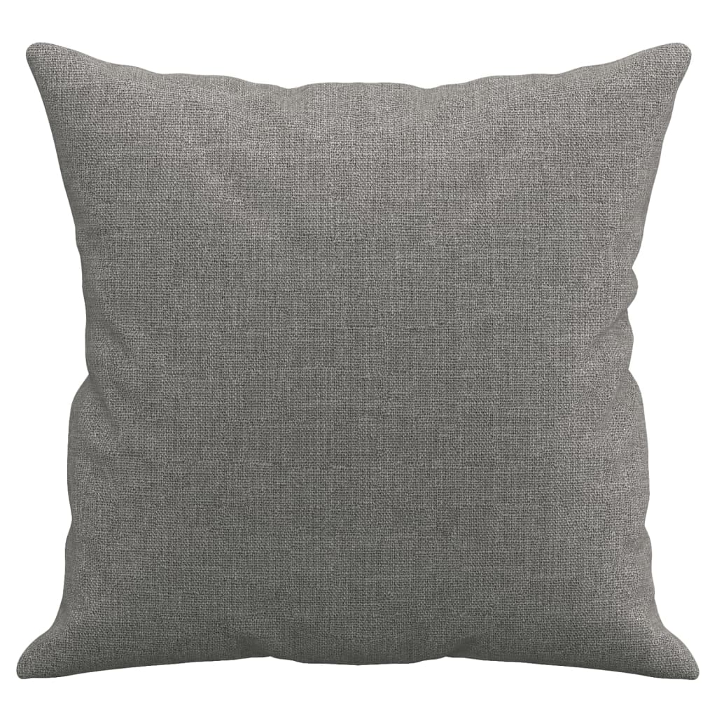 vidaXL Coussins décoratifs lot de 2 Gris foncé 40x40 cm Tissu