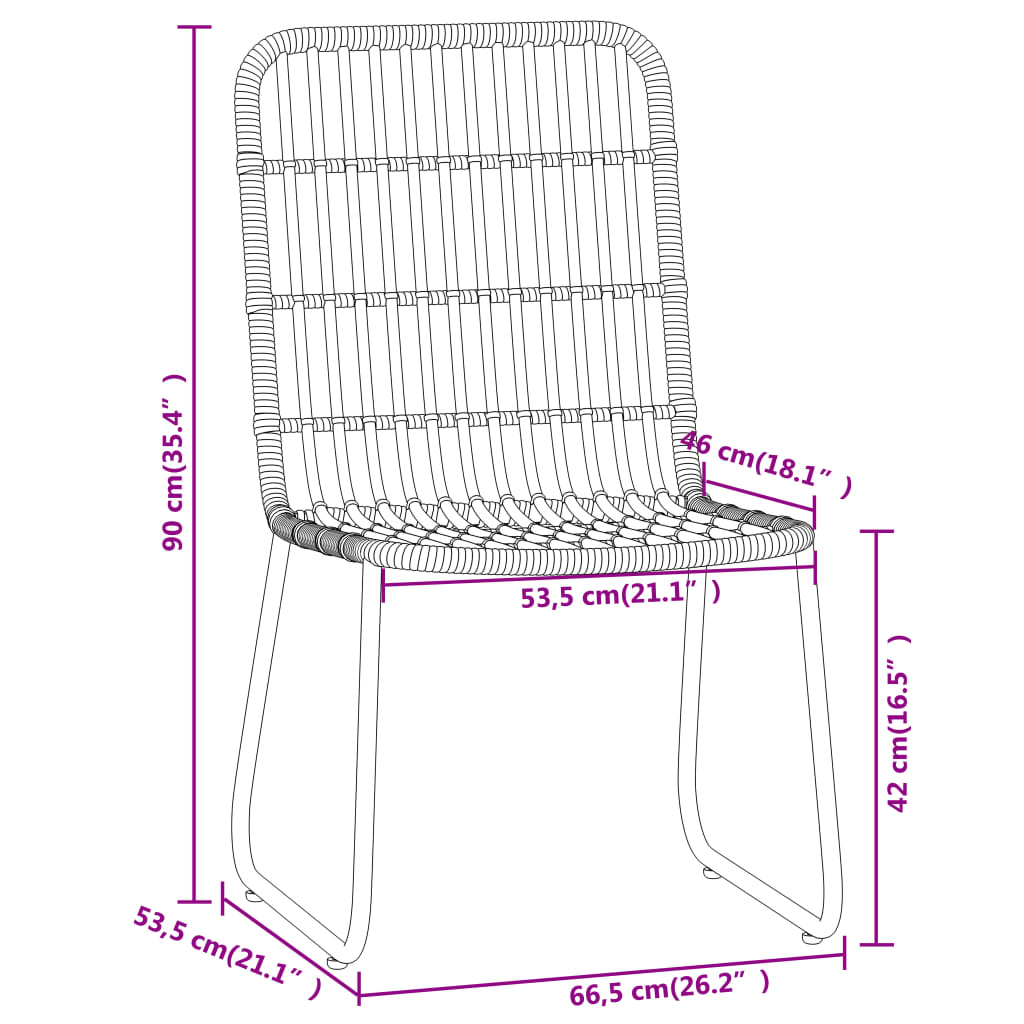 vidaXL Ensemble à manger de jardin 5 pcs Chêne