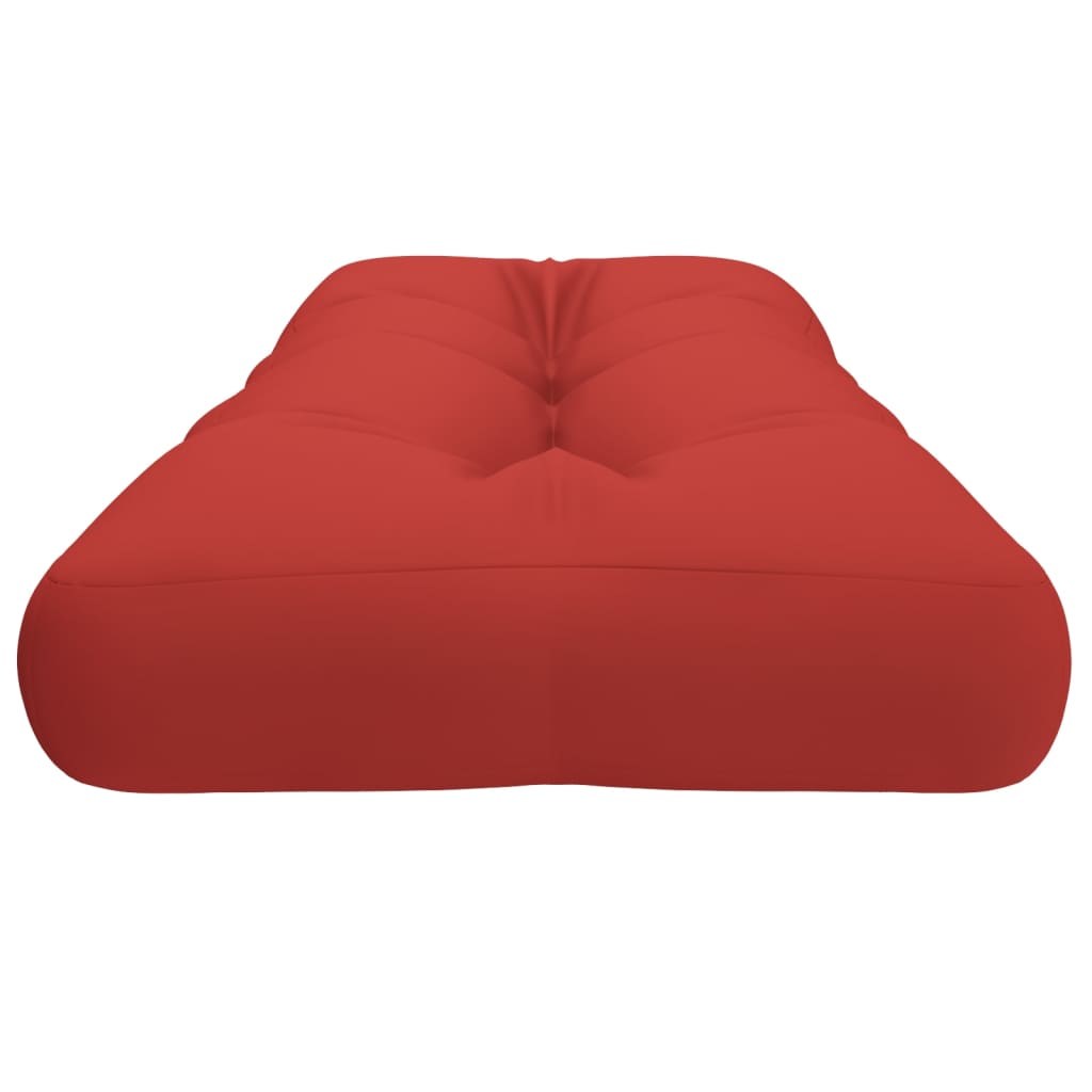 vidaXL Coussin de palette rouge 120x40x12 cm tissu