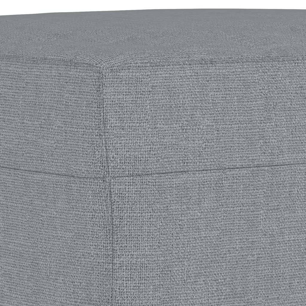 vidaXL Repose-pied Gris clair 70x55x41 cm Tissu