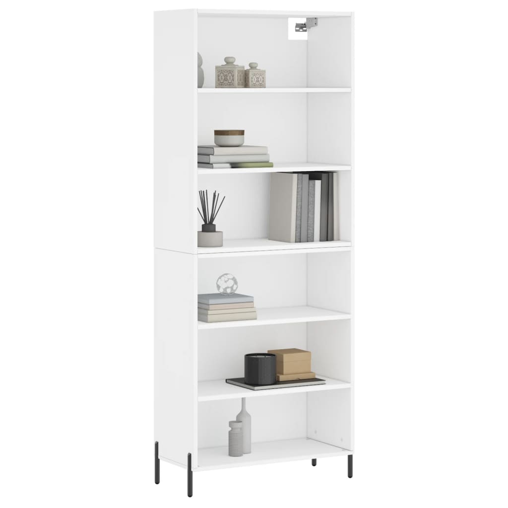 vidaXL Buffet blanc 69,5x32,5x180 cm bois d'ingénierie