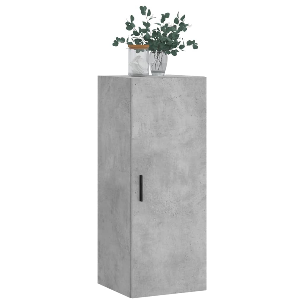 vidaXL Armoire murale gris béton 34,5x34x90 cm