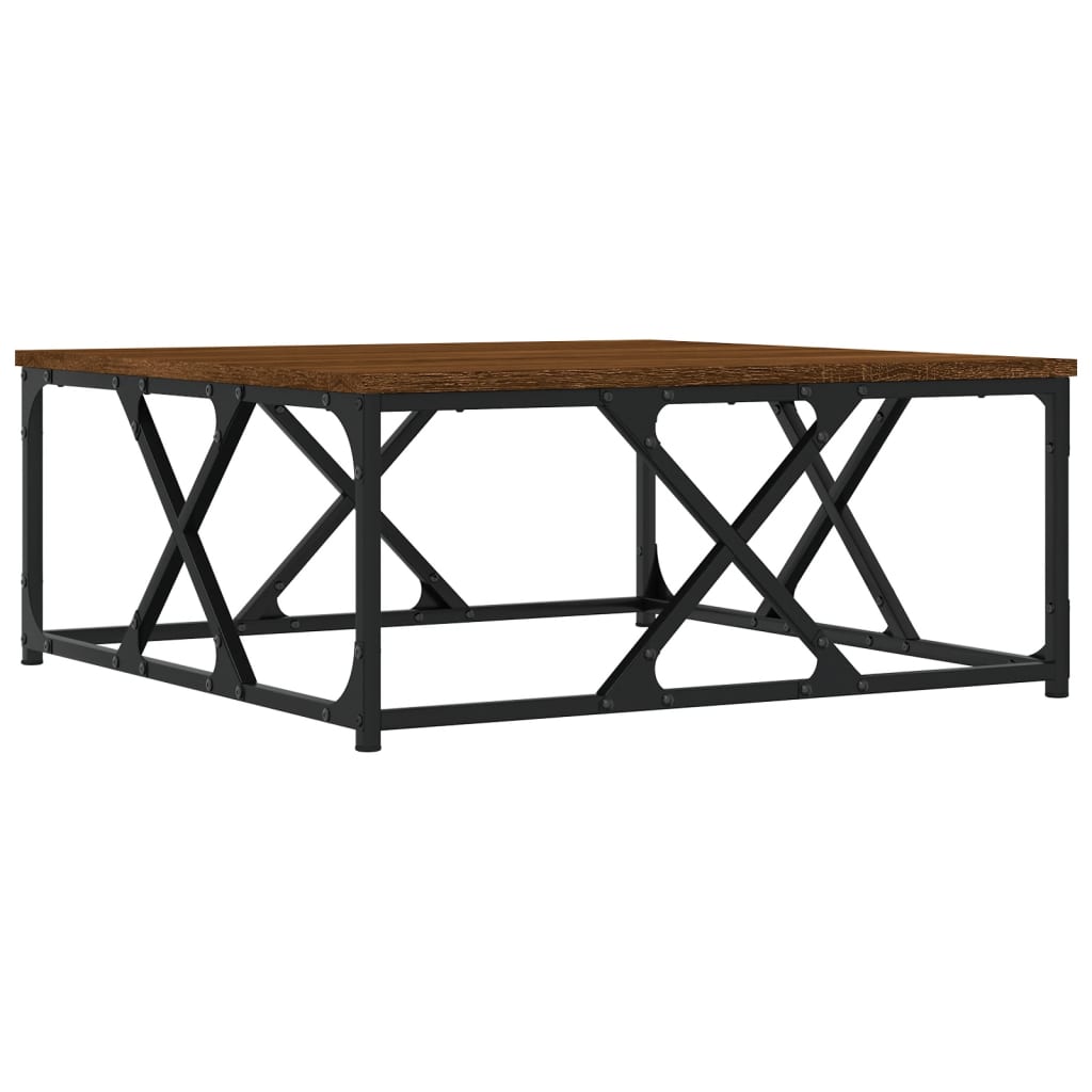 vidaXL Table basse chêne marron 70x70x30 cm bois d'ingénierie