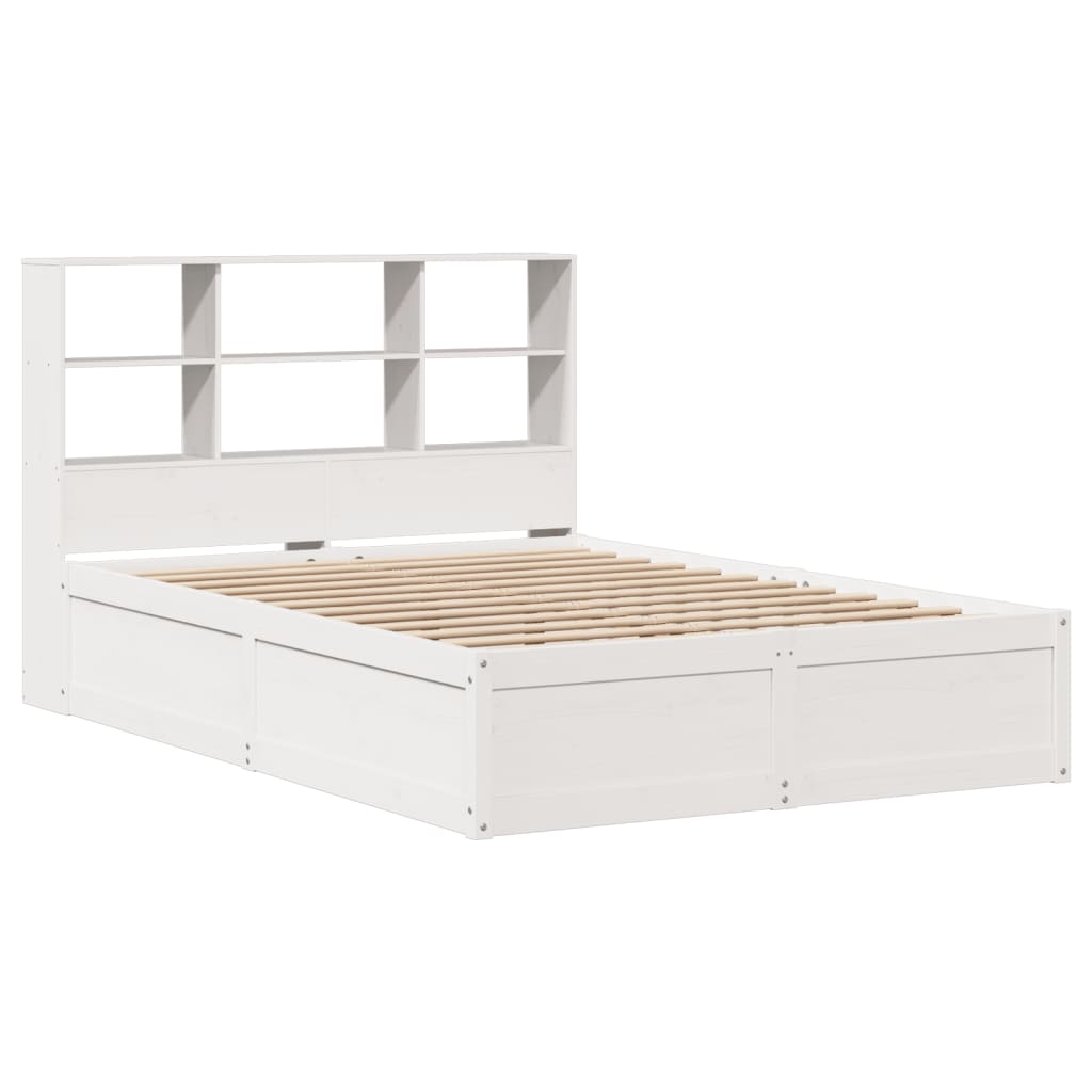 vidaXL Cadre de lit sans matelas blanc 160x200 cm bois de pin massif