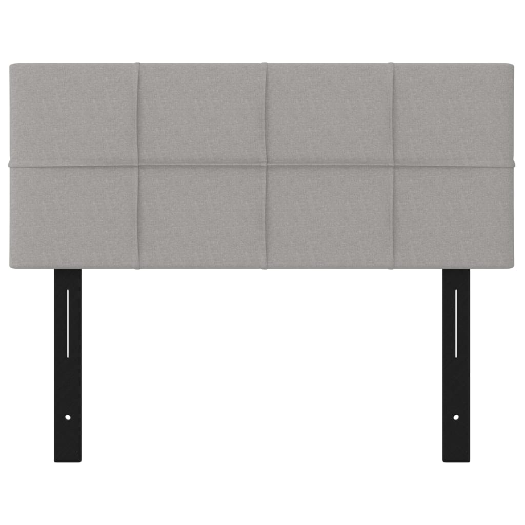 vidaXL Tête de lit gris clair 100x5x78/88 cm tissu