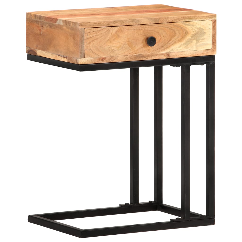 vidaXL Table d'appoint en forme d'U 45x30x61 cm Bois d'acacia massif