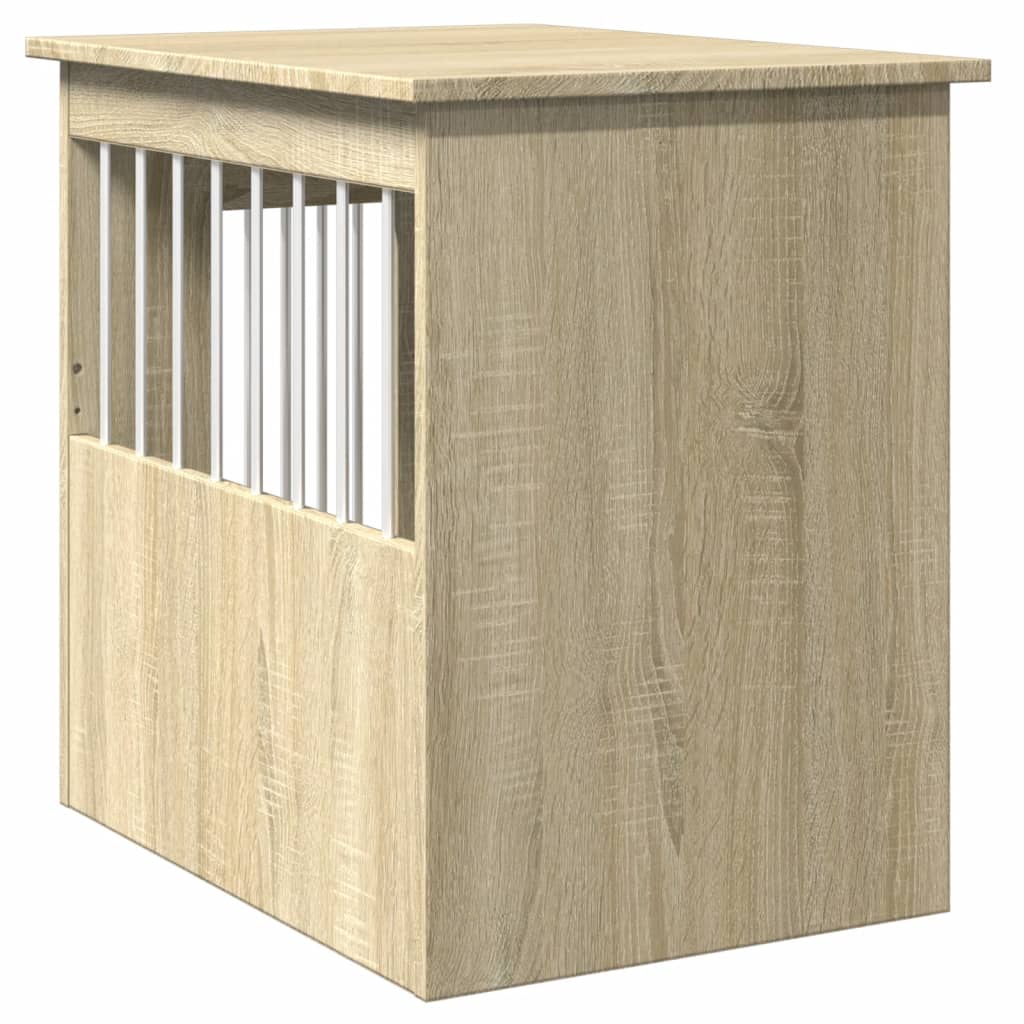 vidaXL Meuble de cage pour chiens chêne sonoma 45x62x59 cm